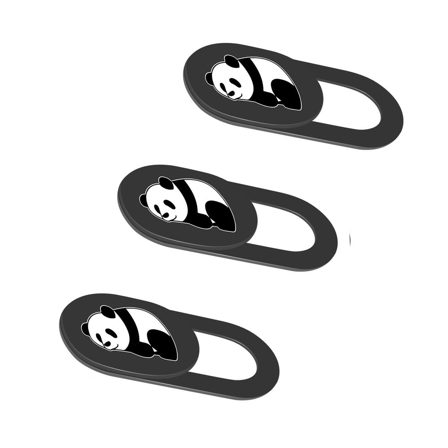 Three-piece webcam privacy covers for laptops and phones