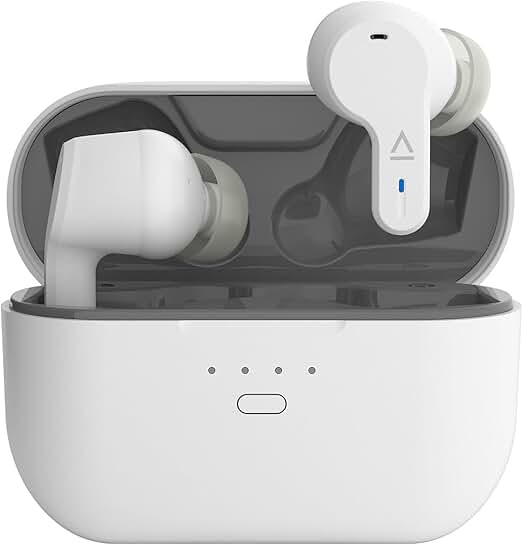 Lightweight True Wireless Earbuds with Noise Cancellation and Long Battery
