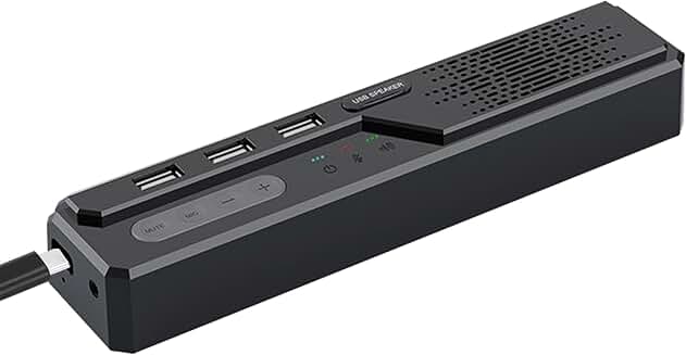 3-in-1 USB Computer Speaker with Microphone