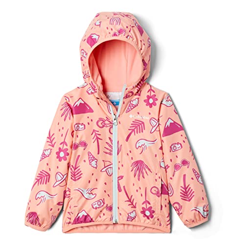 Baby Mini Pixel Grabber II Wind Jacket, Coral Reef Vacation Vibes, 3/6