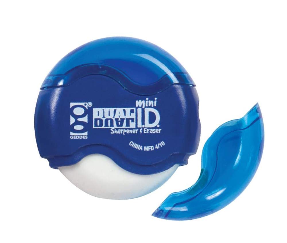 Mini Dual Pencil Sharpener and Eraser Pack of 24