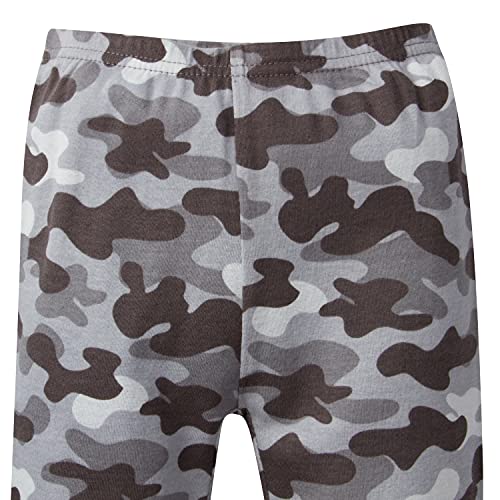 Baby Boys' 4-Piece Pajama Set, Grey Camo, 18 Months