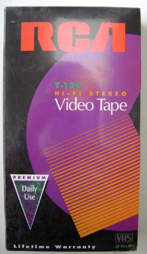 T-120 Hi-Fi Stereo Premium VHS Video Cassette Tape - 6 hours Durable and Consistent Performance