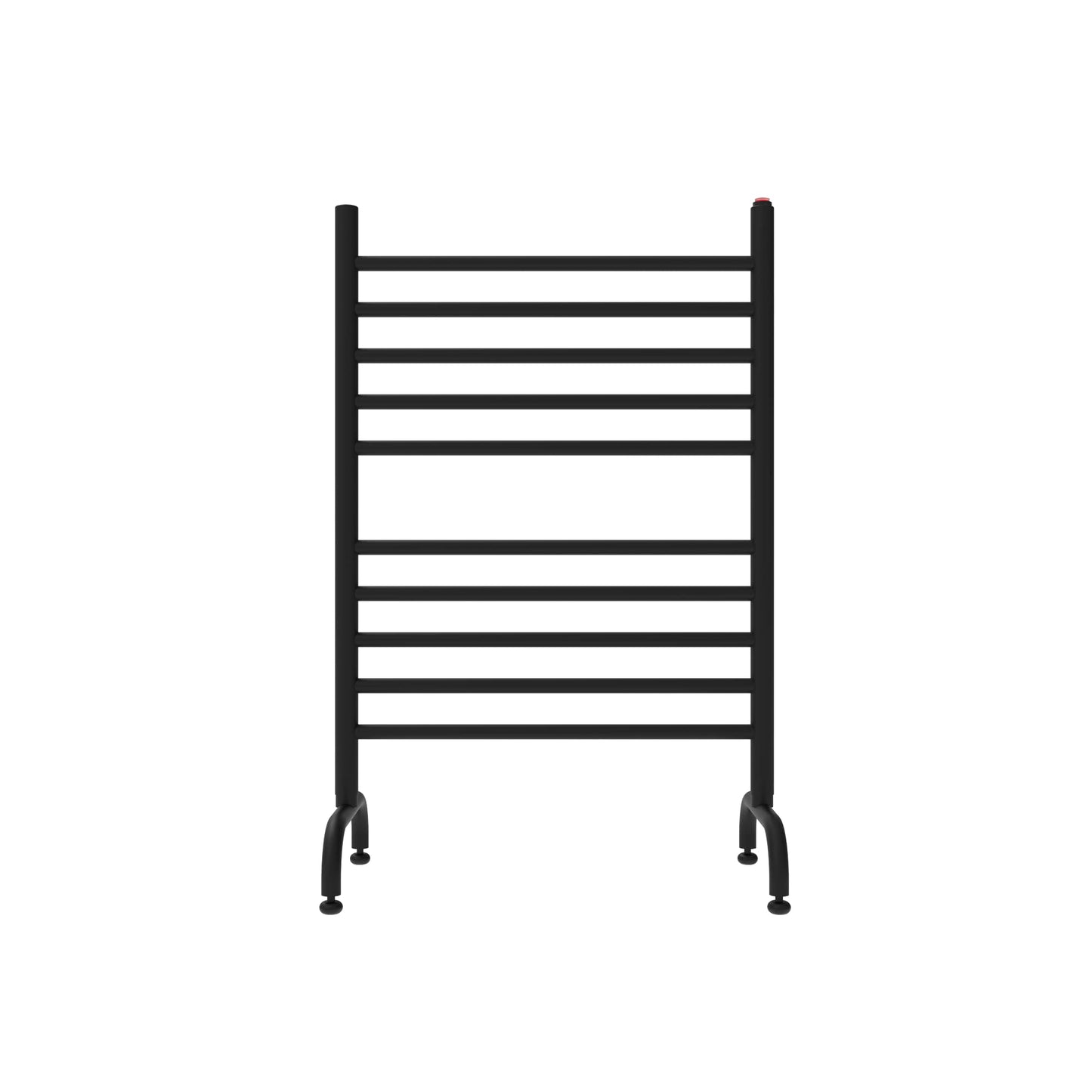 Solo SAFSMB-24 Freestanding 24" Wide 10-Bar Plug-in Towel Warmer in Matte Black