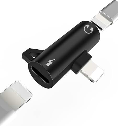 Dual Lightning Adapter for Charging and Audio