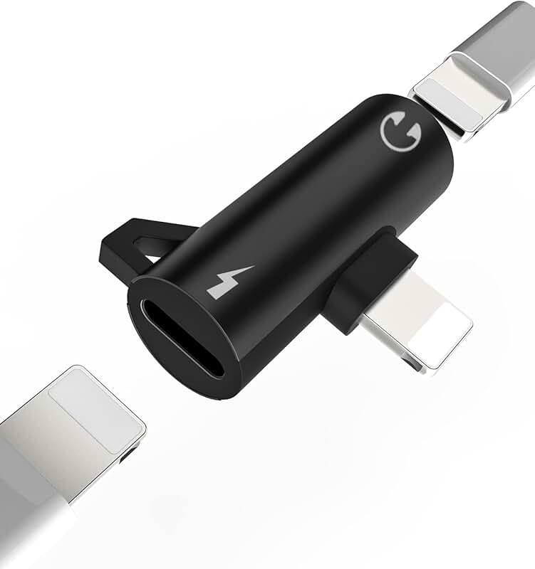 Dual Lightning Adapter for Charging and Audio