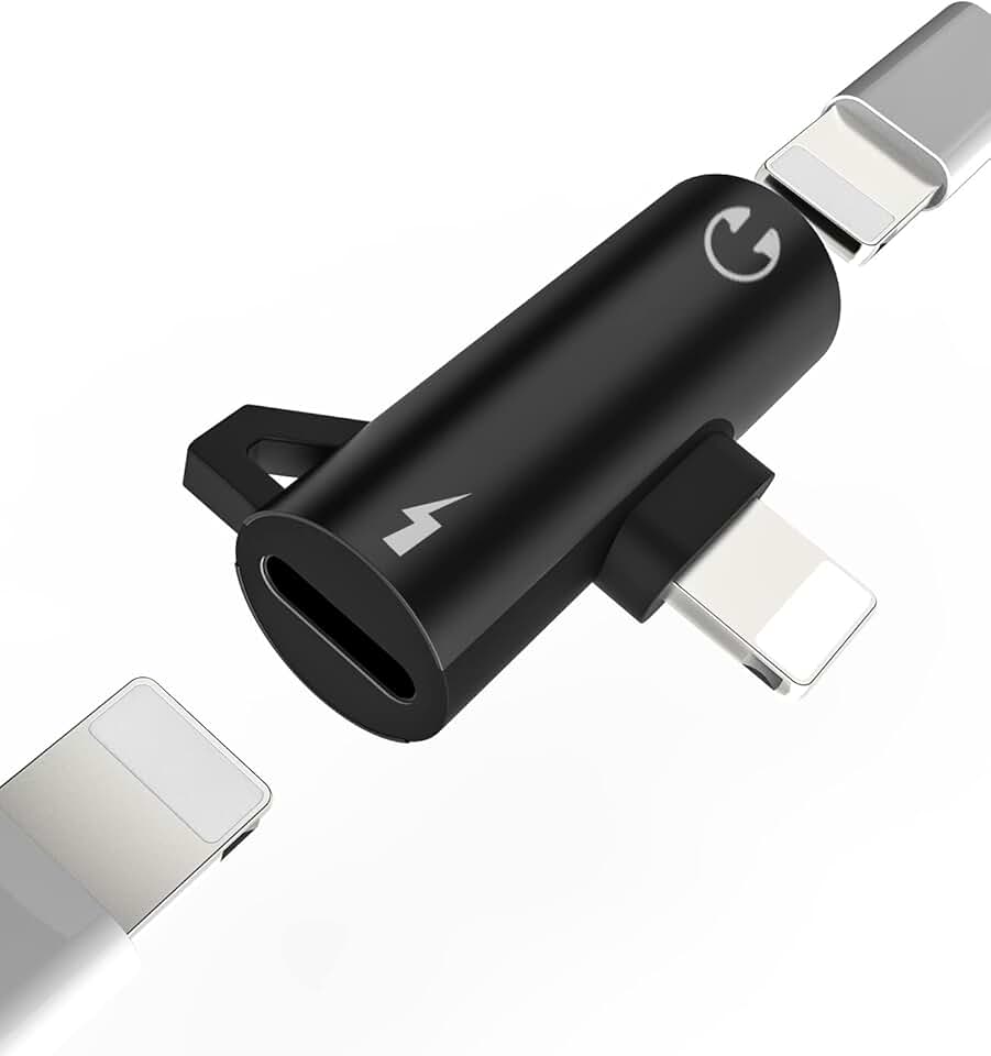 Dual Lightning Adapter for Charging and Audio