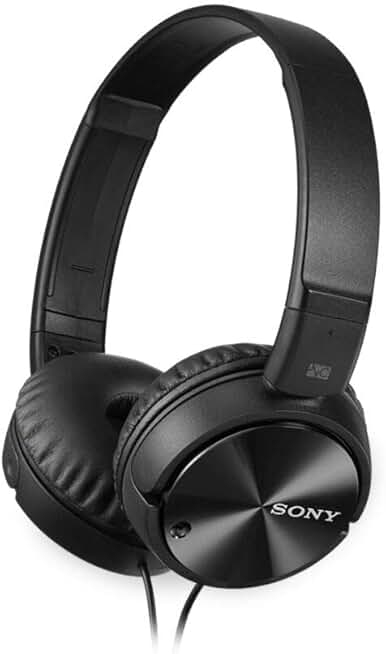 Noise Canceling On-Ear Headphones in Black