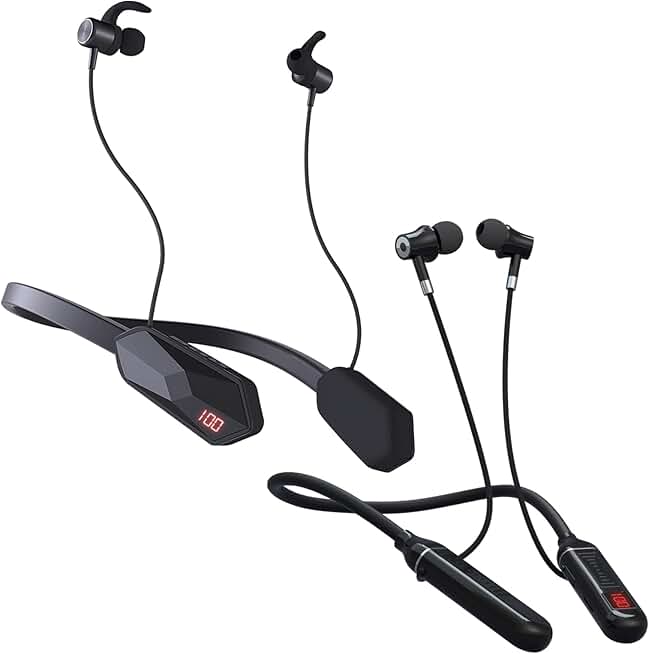 Wireless Neckband Headphones with Long Battery Life