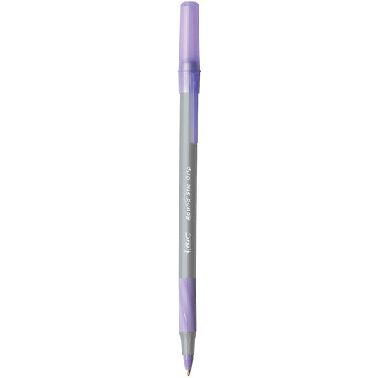 Purple 12-Pack Comfort Grip Ballpoint Pens