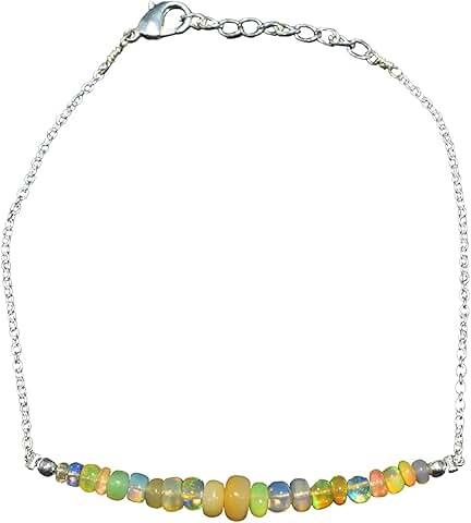 Opal Rondelle Chips Beads Necklace and Bracelet