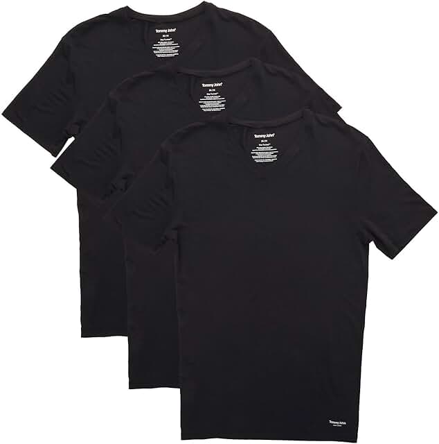 Men's Modal V-Neck Stay Tucked Undershirt 3-Pack