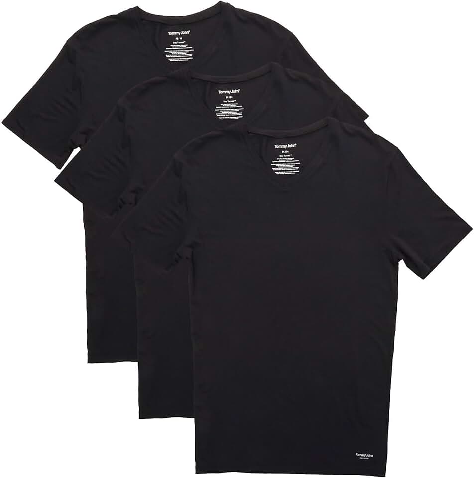 Men's Modal V-Neck Stay Tucked Undershirt 3-Pack
