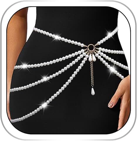 Layered Pearl Waist and Body Chain for Women