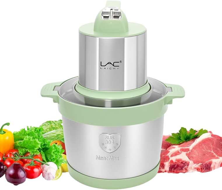 Large Capacity Food Processor with Meat Grinder and Chopper