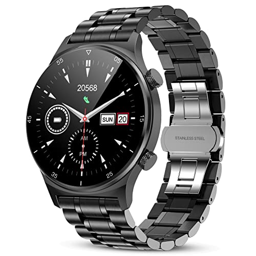 Smart Watch for Android Phones Compatible with iPhone Samsung, Activity Tracking Smartwatch with Heart Rate Sleep Monitor IP68 Waterproof Fitness Tracker Pedometer Stopwatch Smart Watch for Men
