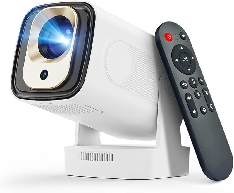 Mini Smart Projector with 1080P, WiFi, Bluetooth, and Voice Control
