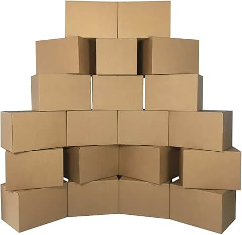 Pack of 20 medium moving boxes