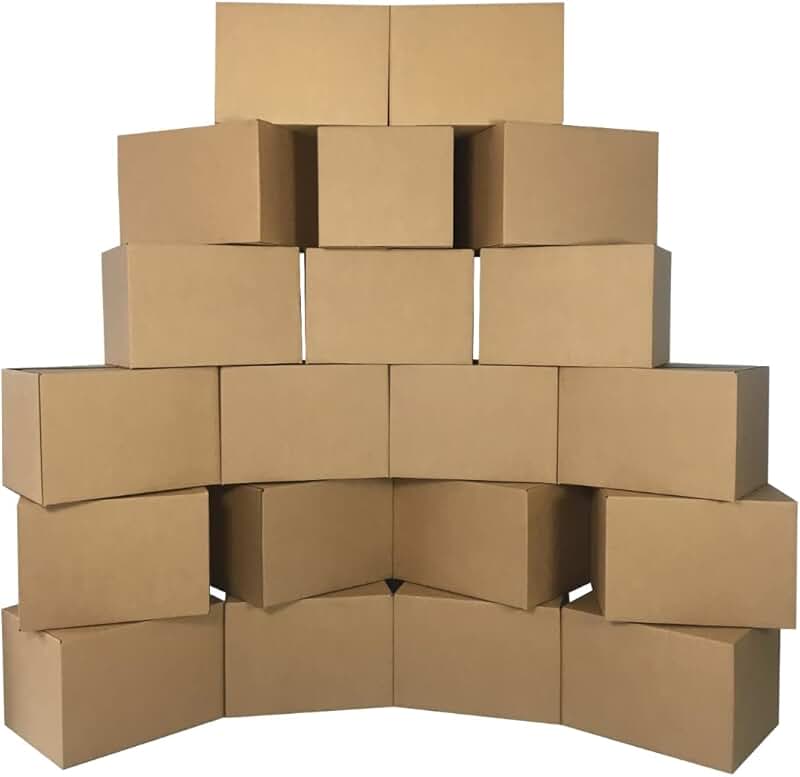 Pack of 20 medium moving boxes