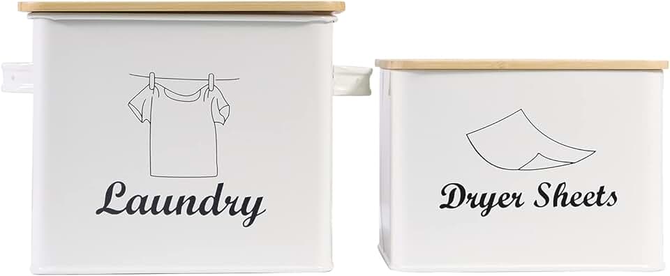 Laundry Powder and Dryer Sheet Storage Box