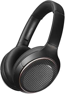 Wireless on-ear headphones with noise cancellation and microphone