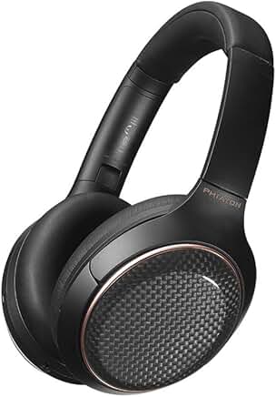 Wireless on-ear headphones with noise cancellation and microphone