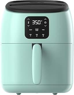 Compact 2.6 Qt. Electric Air Fryer Oven in Aqua