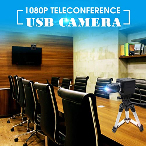 Varifocal Lens Usb Camera 4X Optical Zoom Webcam,2.8-12mm Varifocus Web Camera Adjust Range of View,2MP Varifocal Webcam with CMOS OV2710,Focus Adjustable 1080@30fps Raspberry Pi Web Cam