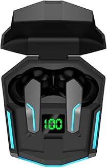 Wireless Gaming Earbuds with Noise Cancelling in Black