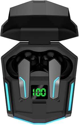 Wireless Gaming Earbuds with Noise Cancelling in Black