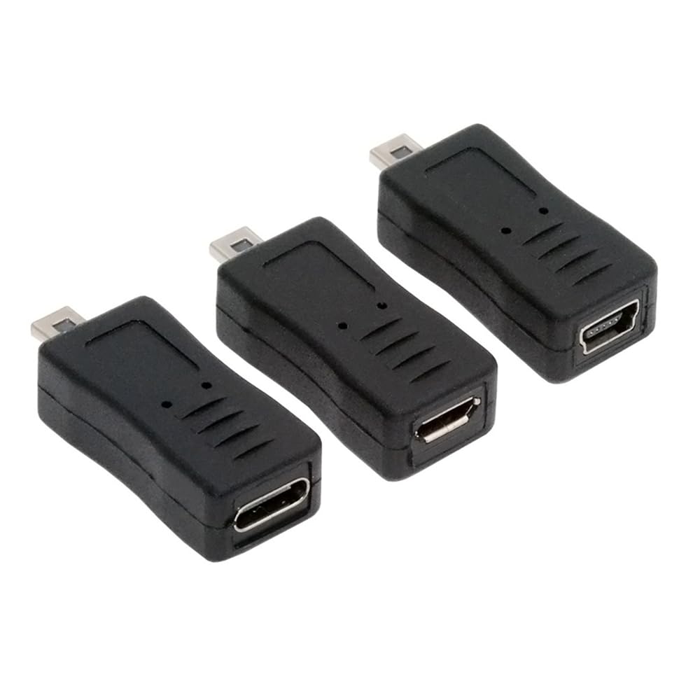 3-Piece USB-C to Camera Mini Data Power Adapter Set