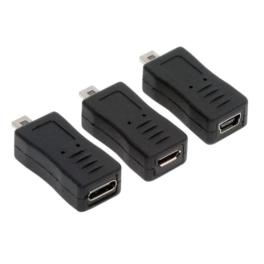 3-Piece USB-C to Camera Mini Data Power Adapter Set