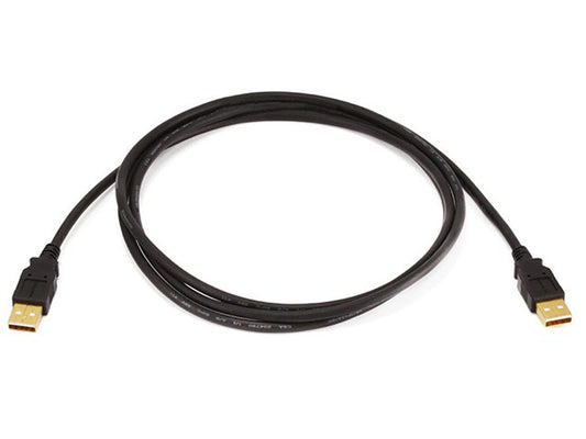 6ft USB 2.0 A Male to A Male Cable Black
