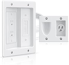 Dual Outlet Wall Cable Management Kit for TV