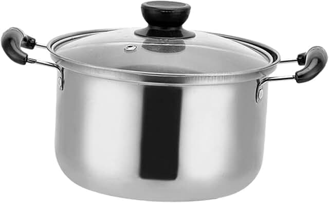 Stainless Steel Milk Pot with Lid for Cooking