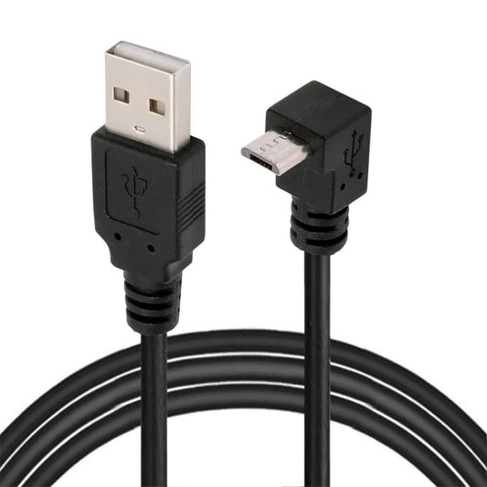 Up Angled 90° Micro USB to USB-A Data Cable 100cm