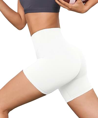 High Waist Workout Biker Shorts for Women