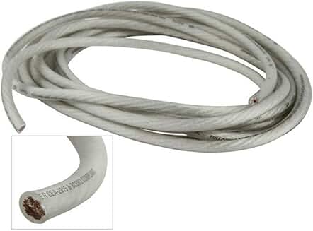 20 ft. Frosted White True Spec 4-Gauge Power and Ground Wire
