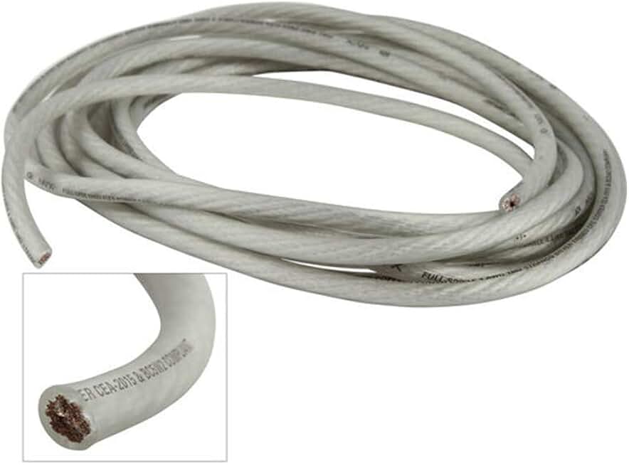 20 ft. Frosted White True Spec 4-Gauge Power and Ground Wire