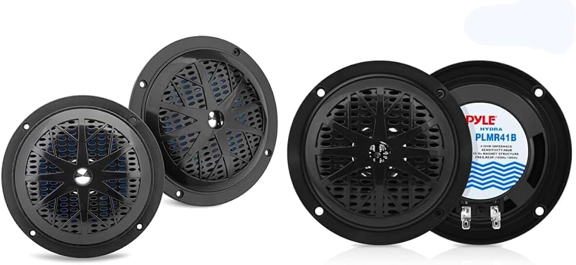 Marine Speakers Bundle with Waterproof Stereo Sound