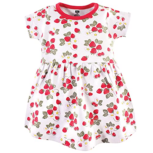 Infant and Toddler Girl Cotton Dresses Strawberries, 6-9 Months