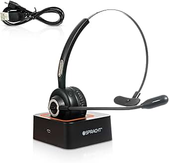 Wireless Bluetooth Noise Cancelling Single Ear Headset