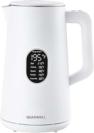 1.5L Stainless Steel Electric Kettle with Temperature Control
