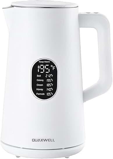 1.5L Stainless Steel Electric Kettle with Temperature Control