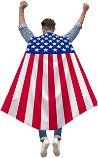 Patriotic American Flag Cape for All Ages
