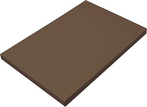 Dark Brown Construction Paper, 12 x 18 inches, 100 sheets