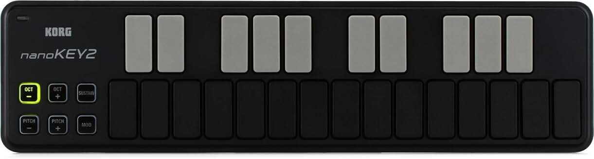 25-Key MIDI Controller in Black