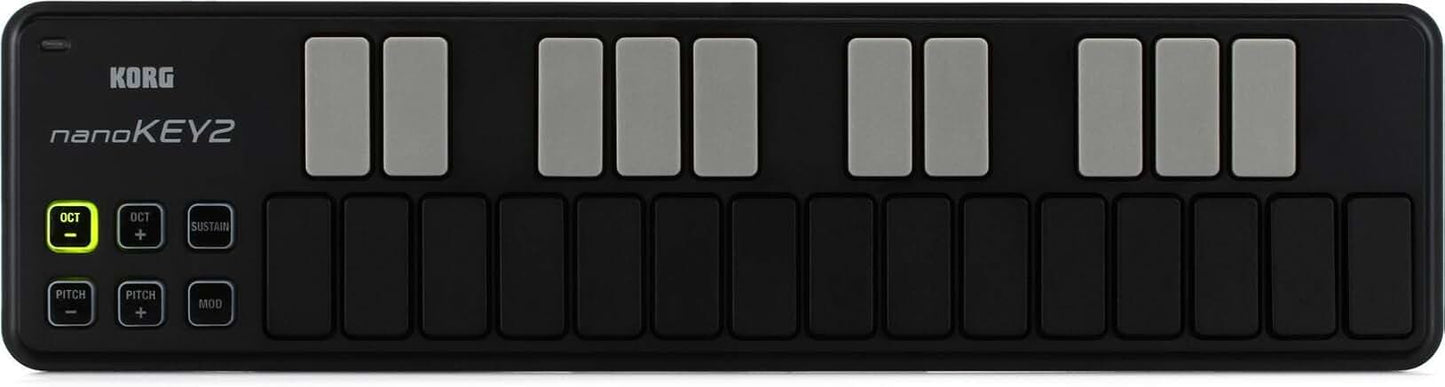 25-Key MIDI Controller in Black