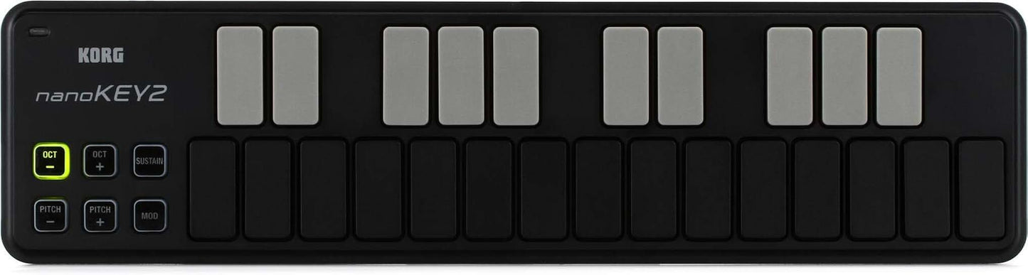 25-Key MIDI Controller in Black