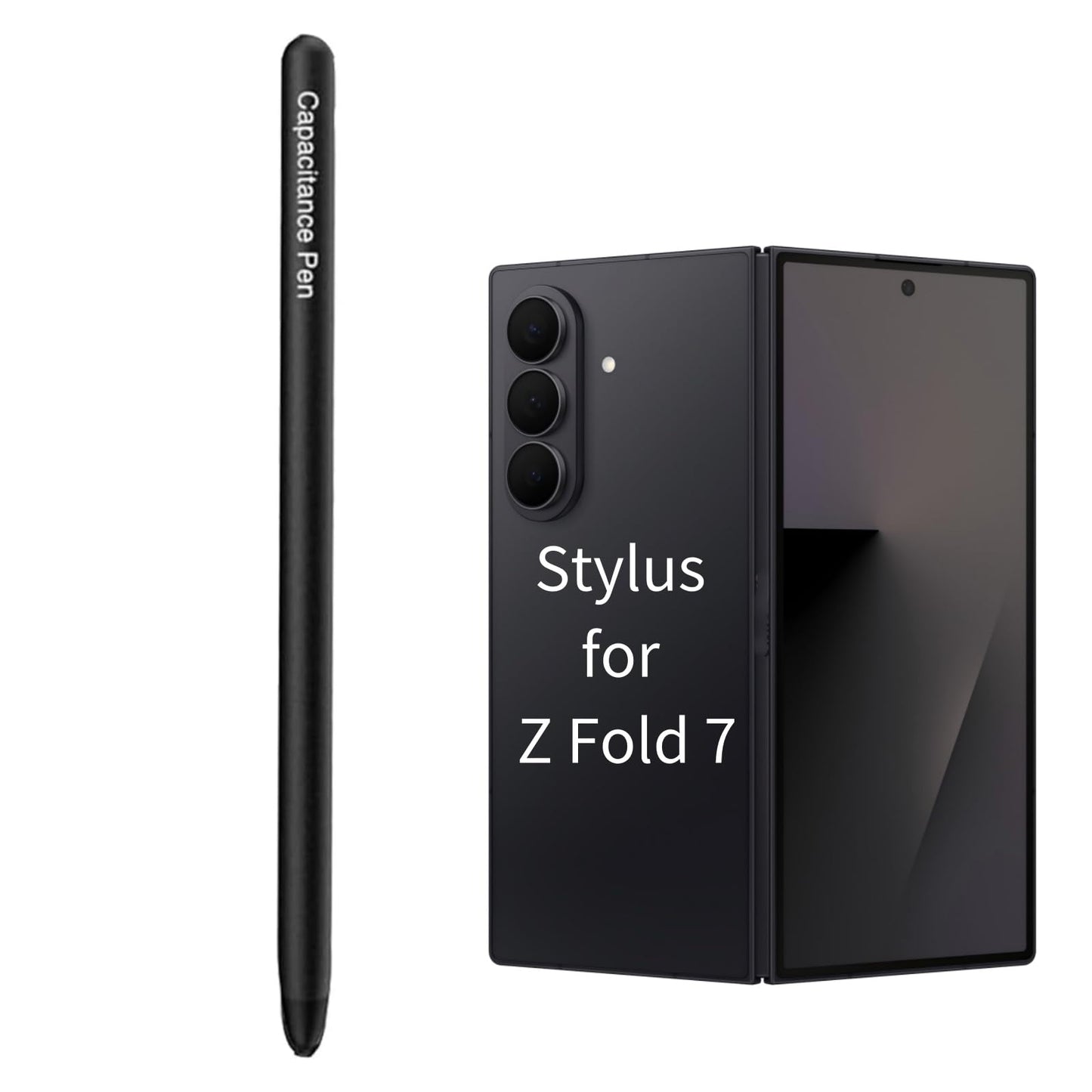 Black S Pen for Galaxy Z Fold 7 with dual-screen support